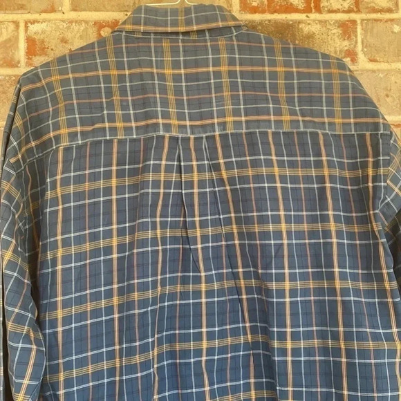 Wrangler George Strait Collection Blue Plaid Western Shirt - Picture 7 of 9
